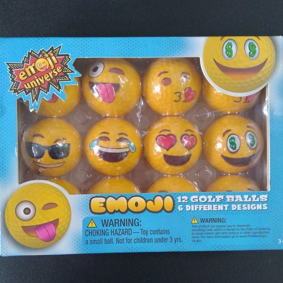 Emoji golf balls pack of 12 - see full description - Picture 13 of 13
